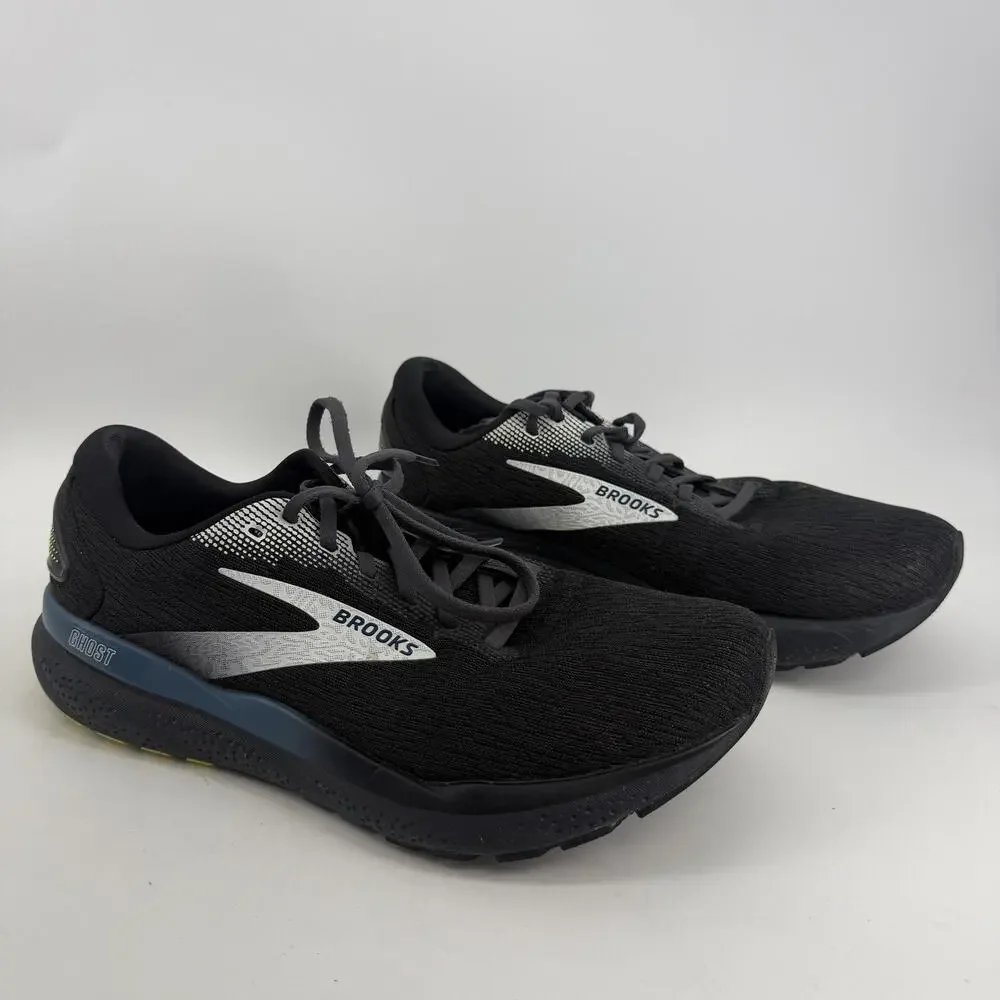 Brooks Ghost 16 Shoes Mens Size 12 Black Running Athletic Sneakers 1104181D046